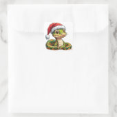 Sticker Carré Adorable serpent de caricature (Sac)