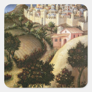 Sticker Carré Adoration du Retable Magi