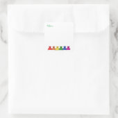 Sticker Carré Adresse Rainbow Teddies (Sac)