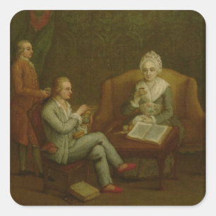 Sticker Carré Adriana Giustinian Barbarigo et son fils Gerolamo