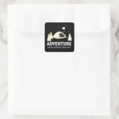 Sticker Carré Adventure Camp Explore and Discover (Sac)
