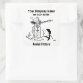 Sticker Carré Aérien Illustré (Sac)