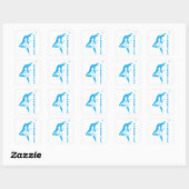 Sticker Carré Aérobic (Feuille)