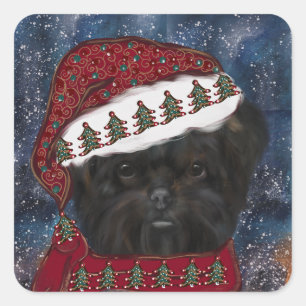Sticker Carré Affenpinscher