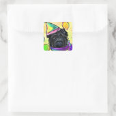 Sticker Carré Affenpinscher (Sac)