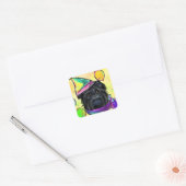 Sticker Carré Affenpinscher (Enveloppe)