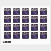 Sticker Carré Affiche de combat d'Islande (Feuille)