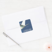 Sticker Carré Affiche de voyage Jet Away. (Enveloppe)