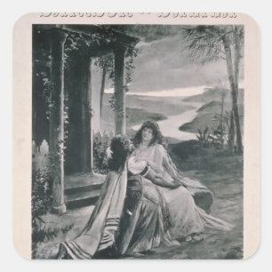 Sticker Carré Affiche publicitaire 'Samson and Dalila'