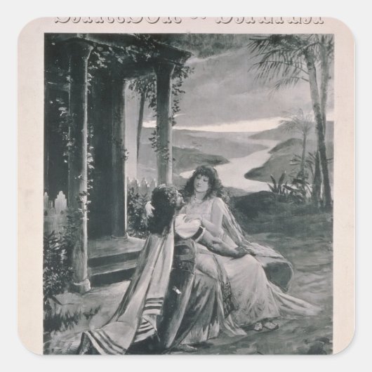 Sticker Carré Affiche publicitaire 'Samson and Dalila' (Devant)