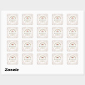 Sticker Carré Affirmation « Devenir plus fort » (Feuille)