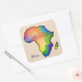 Sticker Carré Africa map (Enveloppe)