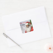 Sticker Carré African American from Père Noël Nom de l'enfant (Enveloppe)