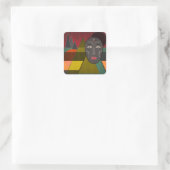 Sticker Carré African mask (Sac)