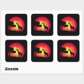 Sticker Carré African sunset (Feuille)