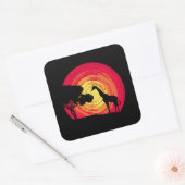 Sticker Carré African sunset (Enveloppe)