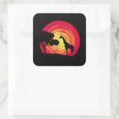 Sticker Carré African sunset (Sac)
