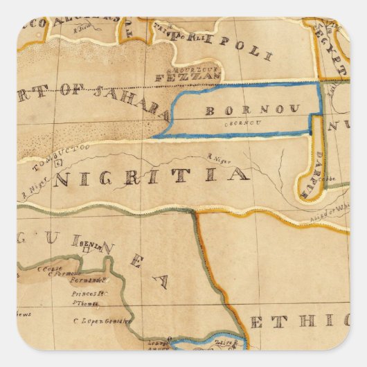 Sticker Carré Afrique 26 (Devant)