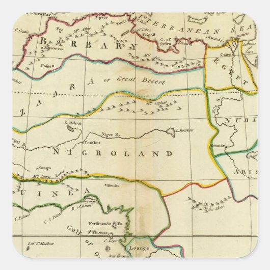 Sticker Carré Afrique 9 (Devant)