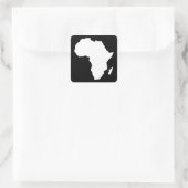 Sticker Carré Afrique noire audacieuse (Sac)