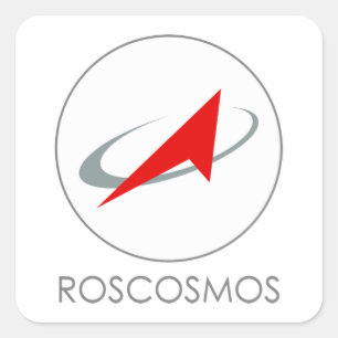 Sticker Carré Agence spatiale fédérale russe : Roscosmos