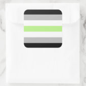 Sticker Carré Agender Pride (Sac)