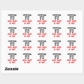 Sticker Carré Agent correctionnel Zombie Slayer (Feuille)