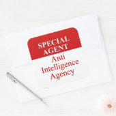 Sticker Carré Agent secret très spécial (3) (Enveloppe)