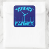 Sticker Carré Agriculteur éolien (Sac)