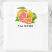 Sticker Carré Agrumes mixtes (Sac)