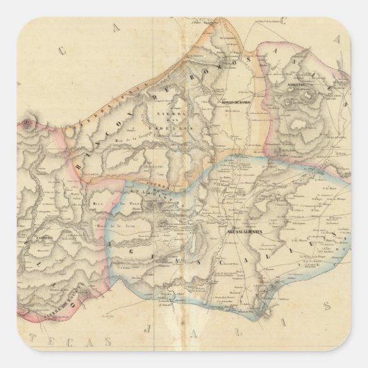 Sticker Carré Aguascalientes, Mexique (Devant)