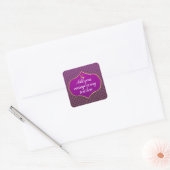 Sticker Carré Aïd Al-Fitr Gold violet (Enveloppe)