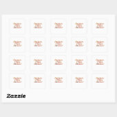 Sticker Carré Aide drôle (Feuille)