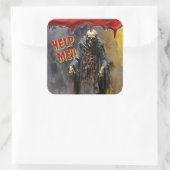 Sticker Carré Aide-Moi ! ! - Un cri des ombres (Sac)