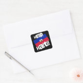 Sticker Carré Aidez Haïti ! (Enveloppe)