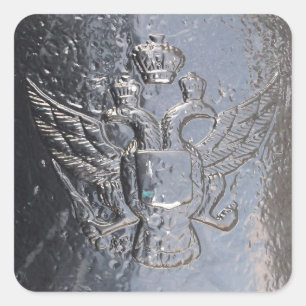 Sticker Carré Aigle à tête double sur Cannon
