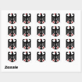 Sticker Carré Aigle allemand (Feuille)
