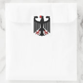 Sticker Carré Aigle allemand (Sac)