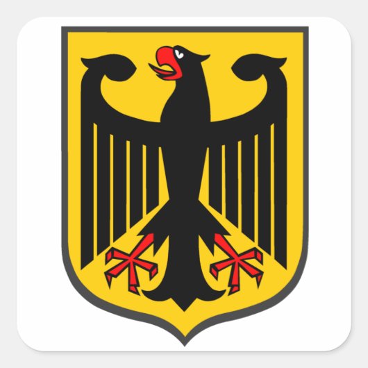 Sticker Carré Aigle allemand (Devant)