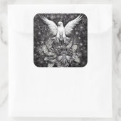 Sticker Carré Aigle blanc (Sac)