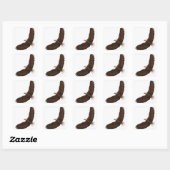 Sticker Carré Aigle chauve (Feuille)