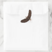 Sticker Carré Aigle chauve (Sac)