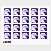 Sticker Carré Aigle de Bald (Feuille)