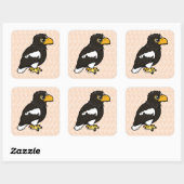 Sticker Carré Aigle marin Birdorable Steller's (Feuille)
