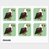Sticker Carré Aigle-poisson africain Birdorable (Feuille)