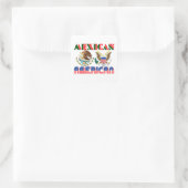 Sticker Carré Aigles Mexicains Américains (Sac)