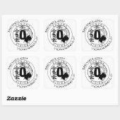 Sticker Carré Aikido : Se développer (Feuille)