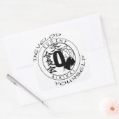 Sticker Carré Aikido : Se développer (Enveloppe)