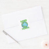 Sticker Carré Aimer voyager (Enveloppe)