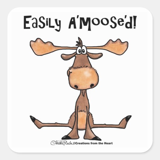 Sticker Carré Aisément A'moose (Devant)